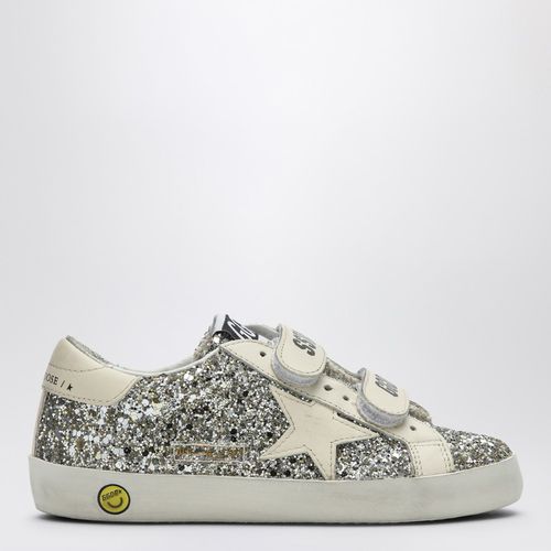 Old School low trainer in platinum/cream glitter - Golden Goose - Modalova