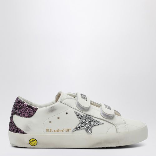 Flacher Sneaker Old School weiß/silber/ - Golden Goose - Modalova