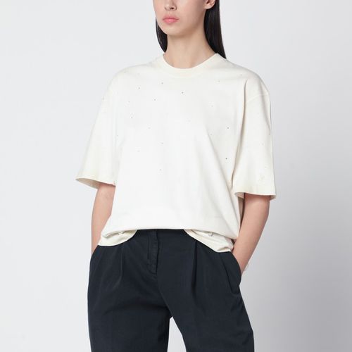 T-shirt Star bianca vintage in cotone - Golden Goose - Modalova