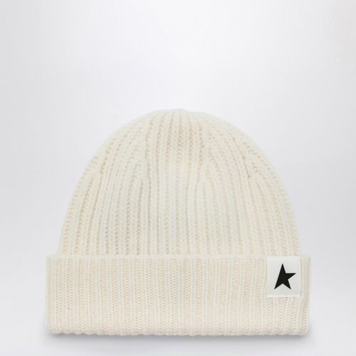 Off white wool cap with little star - Golden Goose - Modalova