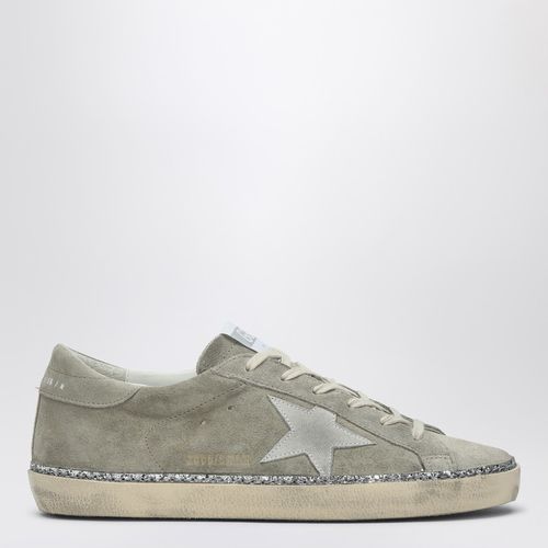 Grauer Sneaker Super-star aus Wildleder mit Glitzer - Golden Goose - Modalova