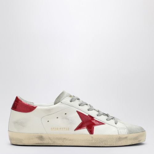 Sneaker Super-star bianca/rossa - Golden Goose - Modalova