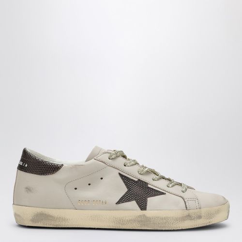 Sneaker Super-star grigia/nero prugna - Golden Goose - Modalova