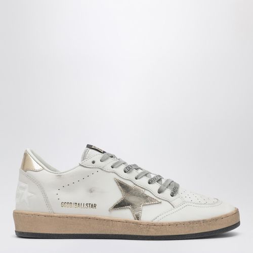 Sneaker Ball Star bianco latte/oro - Golden Goose - Modalova