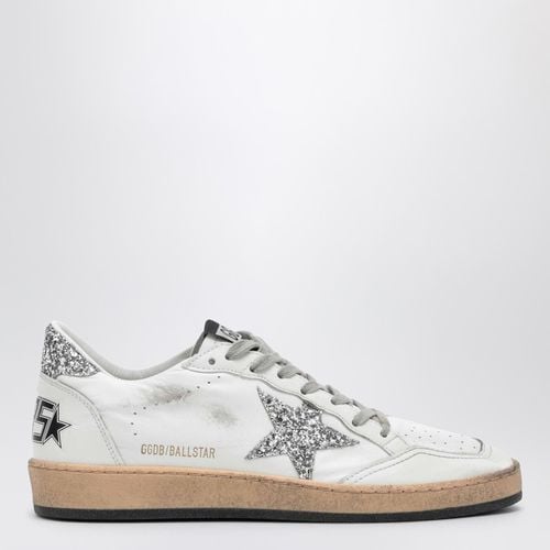 Sneaker Ball Star bianca/argento - Golden Goose - Modalova