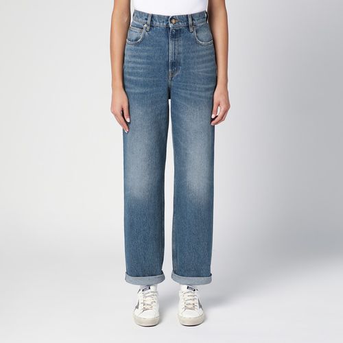 Baggy jeans with blue turn-ups - Golden Goose - Modalova