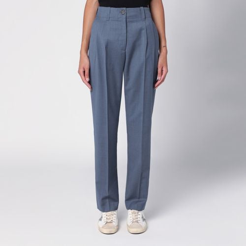 Babyblaue Hose aus Wolle - Golden Goose - Modalova