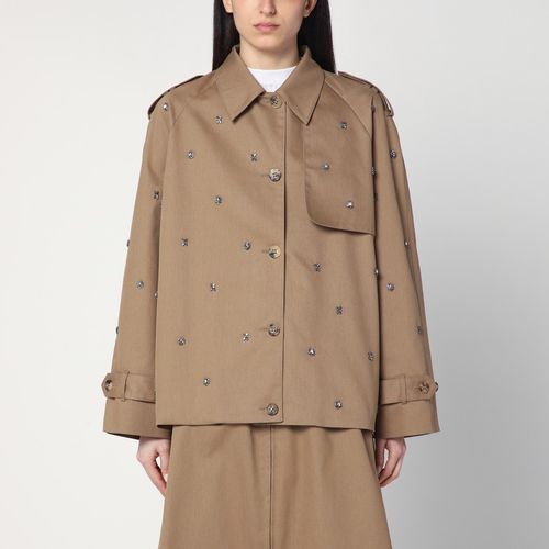 Oversized trench coat with crystals - Golden Goose - Modalova