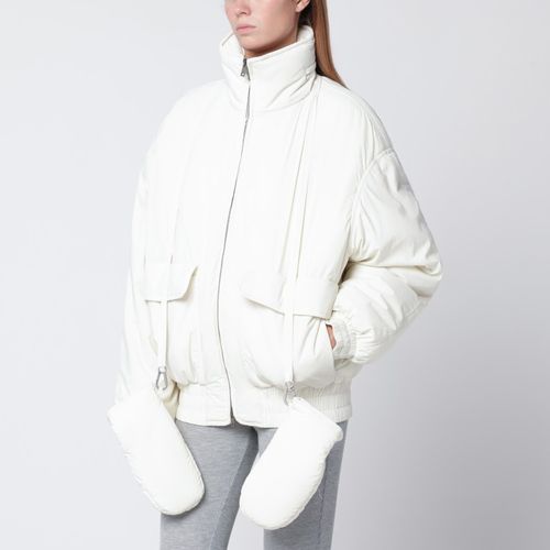 Giubbotto con zip bianco in nylon - Golden Goose - Modalova