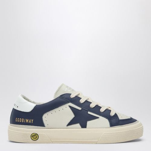 Sneaker bassa May bianca/blu - Golden Goose - Modalova