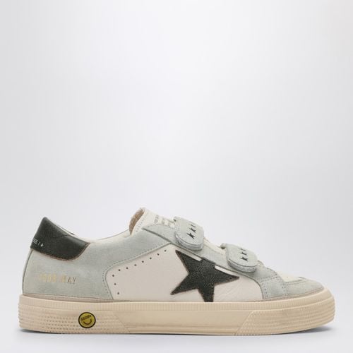 May School white/ice/green sneaker - Golden Goose - Modalova