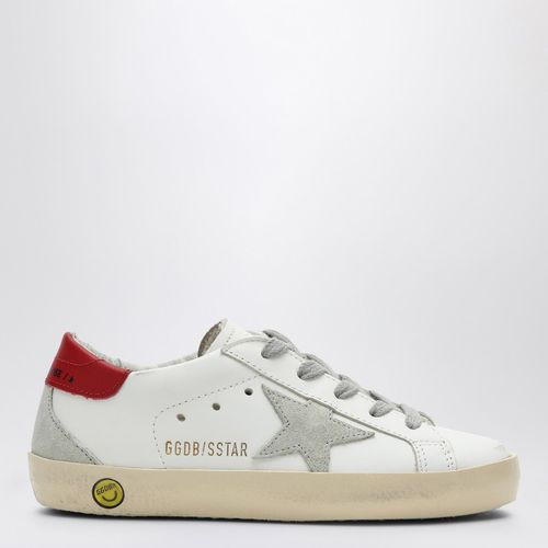 Sneaker Super-Star bianca/rossa - Golden Goose - Modalova