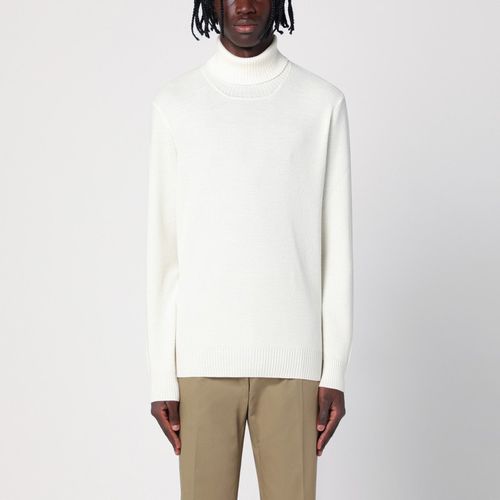 White virgin wool turtleneck - Tagliatore - Modalova