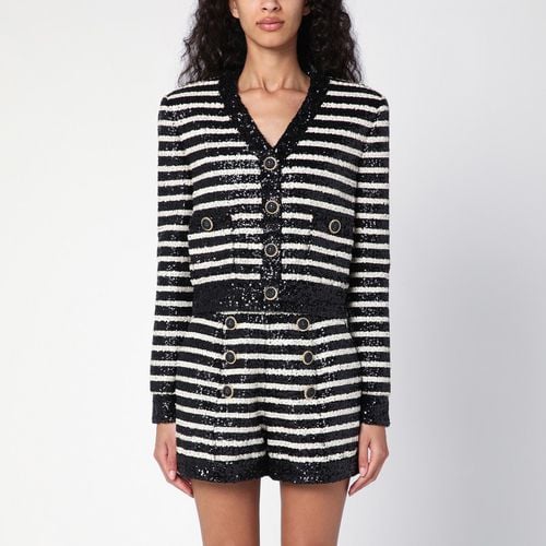 Short /white striped jacket with sequins - Balmain - Modalova