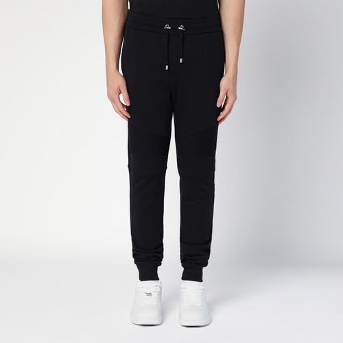 Black cotton jogging trousers - Balmain - Modalova