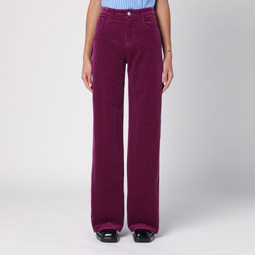 Violette Palazzohose aus Cord - Department 5 - Modalova