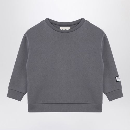 Cotton blend crew-neck sweatshirt - Douuod - Modalova