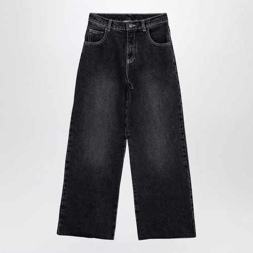 Dark grey washed denim jeans - Douuod - Modalova