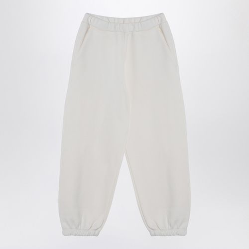 Pantalone jogging avorio in misto cotone - Douuod - Modalova