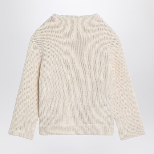 Elfenbeinfarbener Pullover aus Wollgemisch - Douuod - Modalova