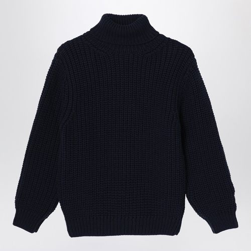 Blue wool turtleneck sweater - Douuod - Modalova