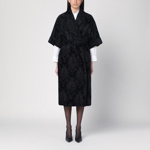 Black damask velvet coat - Max Mara Atelier - Modalova