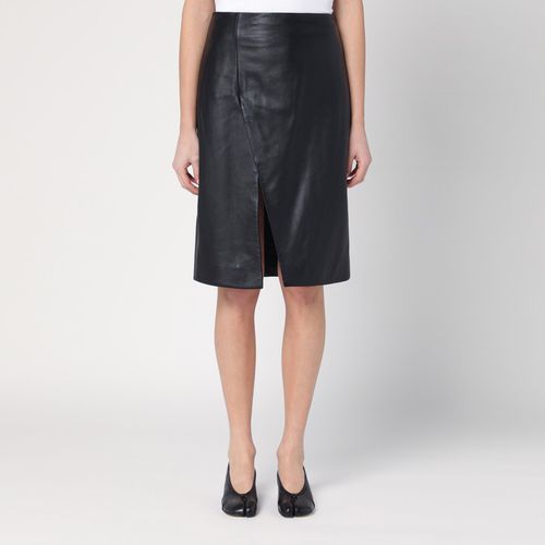 Akare black leather skirt - Loulou Studio - Modalova