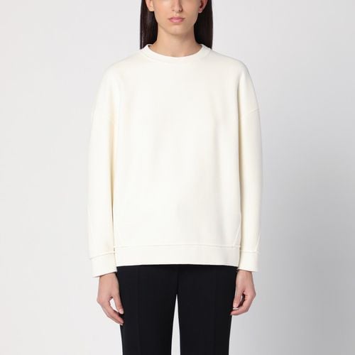 Elfenbeinfarbenes Sweatshirt aus einer Mischung aus Wolle und Kaschmir - Max Mara - Modalova