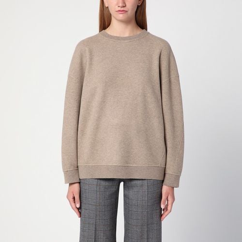 Beigefarbenes Sweatshirt aus einer Mischung aus Wolle und Kaschmir - Max Mara - Modalova