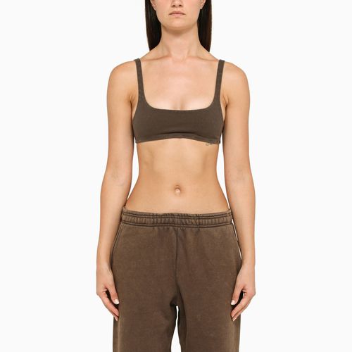 Short brown jersey top - Entire Studios - Modalova