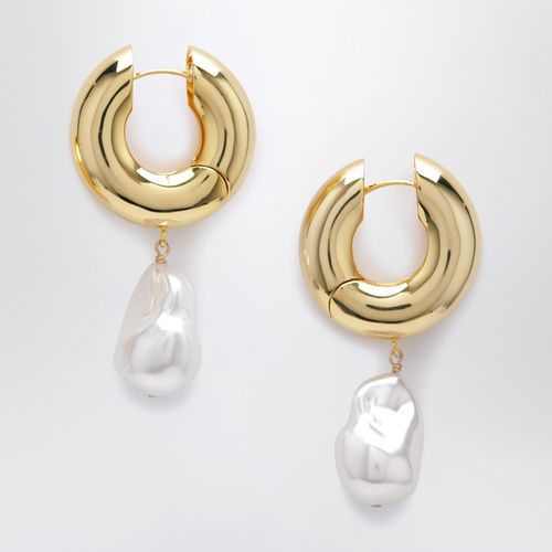 Pearl gold earrings - éliou - Modalova