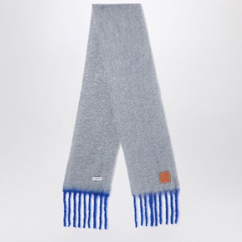 Blauer Schal aus Mohair und Wolle - Loewe - Modalova