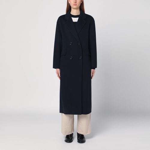 Long navy blue wool coat - 'S Max Mara - Modalova