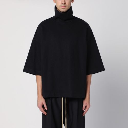 Schwarzer Rollkragenpullover aus Baumwolle und Wolle - Fear of God - Modalova