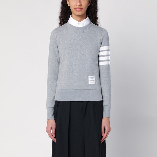 Grey cotton 4-Bar sweatshirt - Thom Browne - Modalova