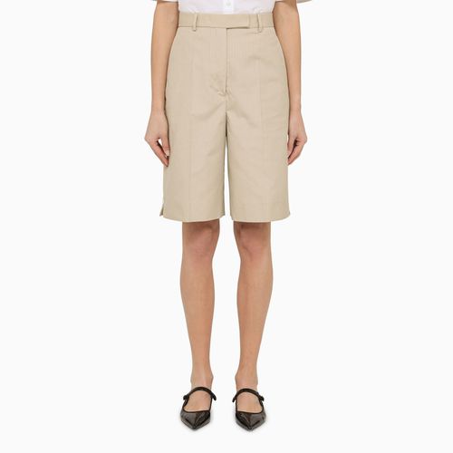 Khakifarbene Bermudashorts mit hoher Taille - Thom Browne - Modalova