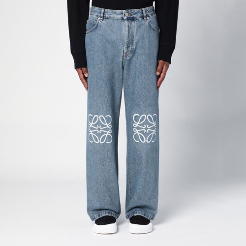 Anagram blue denim jeans - Loewe - Modalova