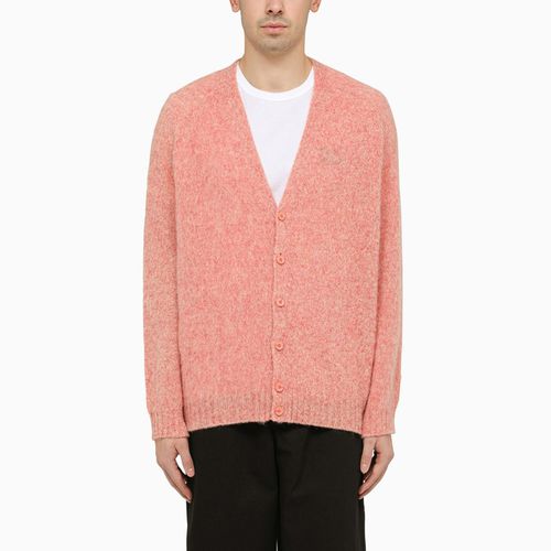 Pink/yellow wool cardigan - Loewe - Modalova