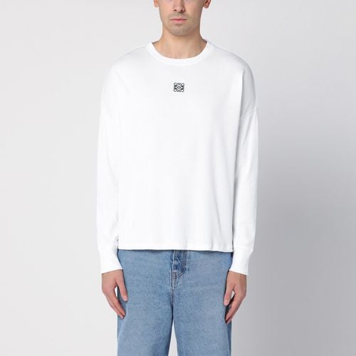 Anagram white crew-neck T-shirt - Loewe - Modalova