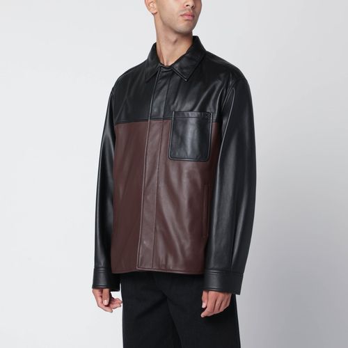 Burgunder Overshirt aus Leder - Loewe - Modalova