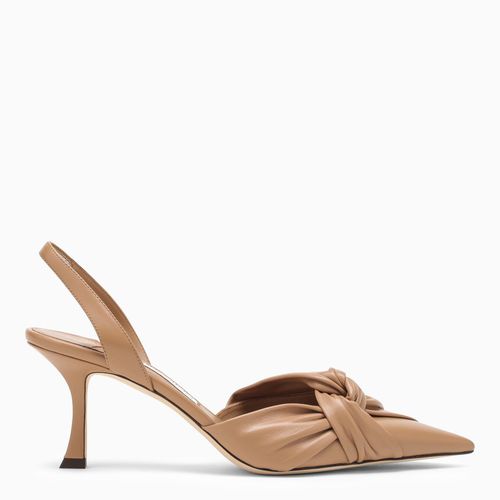 Biskuitfarben Slingback Hedera 70 aus Leder - Jimmy Choo - Modalova