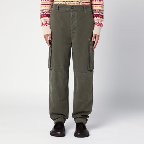 Pantalone cargo oliva in cotone - Loewe - Modalova