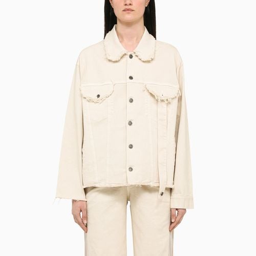 Ivory denim jacket - Julfer - Modalova