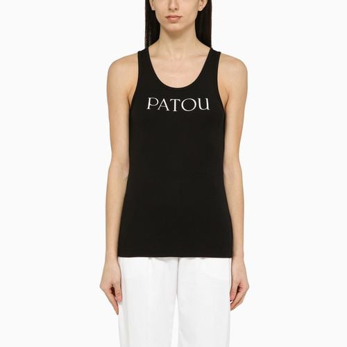 Schwarzes Tank-Top mit Logo - Patou - Modalova