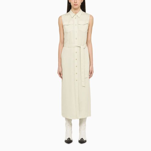 Midi ivory chemisier dress - Calvin Klein - Modalova