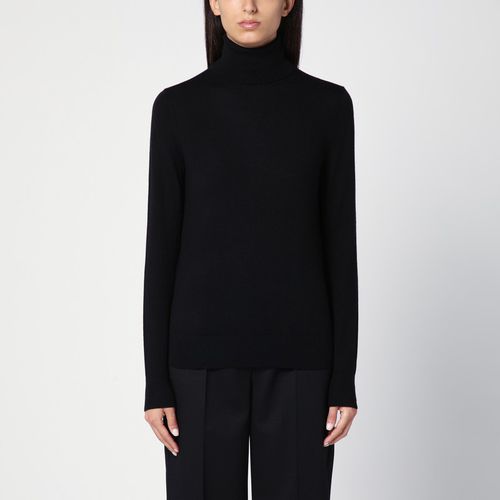 Black wool turtleneck sweater - Calvin Klein - Modalova