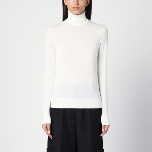 White wool turtleneck sweater - Calvin Klein - Modalova