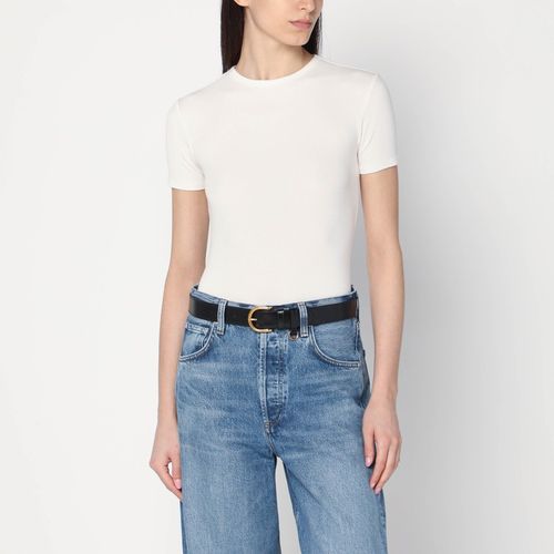 White ribbed T-shirt - Calvin Klein - Modalova