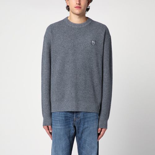 Grauer Pullover aus Wollgemisch - Maison Kitsuné - Modalova