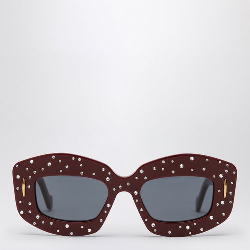 Burgunderfarbene Sonnenbrille Smooth Pavé Screen - Loewe - Modalova